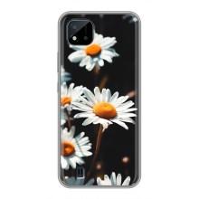 Чохол з ромашками на Realme C11 (2021) / C20 (Білі ромашки)