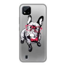 Чохол (ТПУ) Милі песики для Realme C11 (2021) / C20 (Бульдог в окулярах)