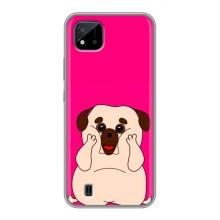 Чохол (ТПУ) Милі песики для Realme C11 (2021) / C20 (Веселий Мопсік)