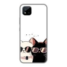 Чехол с рисунком кот на Realme C11 (2021) / C20 – Коты в очках
