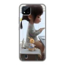 Дівчачий Чохол для Realme C11 (2021) / C20 (ДІвчина з іграшкою)