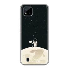 Космические Чехлы для Реалми С11 (2021) / С20 (VPrint) (На луне)