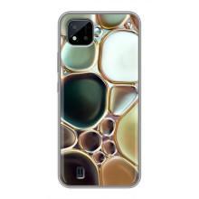 Мраморный чехол на Realme C11 (2021) / C20 (VPrint) (Радужный Мрамор)