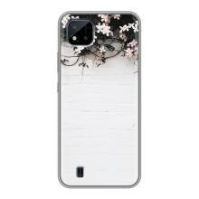 Чохли з тематикою "КВІТИ" на Realme C11 (2021) / C20 (Квіти на стіні)