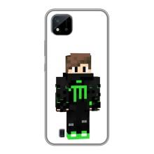 Чохли для Realme C11 (2021) / C20 (Персонажі МайнКрафт) (Зелений хлопчик)