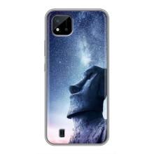 Чохли (ТПУ) (смішні стікери) для Realme C11 (2021) / C20 – Статуя