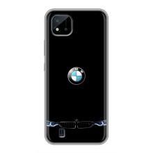 Силіконовий бампер з картинкою машини на Realme C11 (2021) / C20 (Чорний BMW)