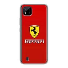 Силіконовий бампер з картинкою машини на Realme C11 (2021) / C20 (Ferrari Logo)