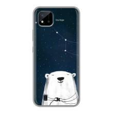Силіконовий бампер з картинкою звірів для Realme C11 (2021) / C20 (Ведмедиця)