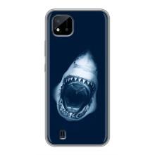 Силіконовий бампер з картинкою звірів для Realme C11 (2021) / C20 (Пащу Акули)