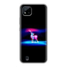 Силіконовий бампер з картинкою звірів для Realme C11 (2021) / C20 (Яскравий олень)