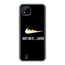 Силиконовый Чехол на Realme C11 (2021) / C20 с картинкой Nike – Later