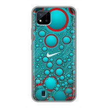 Силиконовый Чехол на Realme C11 (2021) / C20 с картинкой Nike – Найк зеленый