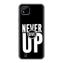 Силіконовый Чохол на Realme C11 (2021) / C20 з картинкою НАЙК – Never Give UP