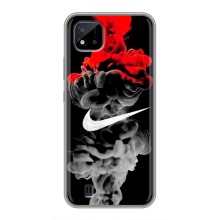 Силіконовый Чохол на Realme C11 (2021) / C20 з картинкою НАЙК – Nike дим