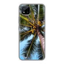 Силиконовый чехол с КАРТИНКАМИ лето для Realme C11 (2021) / C20 (AlphaPrint) (Пальма)