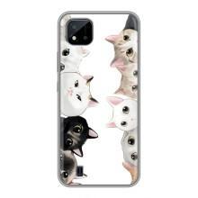 Силіконовий чохол з котиком для Realme C11 (2021) / C20 (Коти)