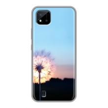 Силіконовий Чохол з кульбабками на Realme C11 (2021) / C20 (Захід з кульбабкою)