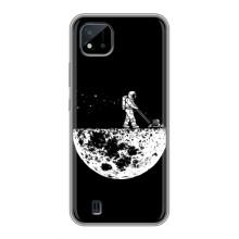 Силіконовый Чохол з принтом "Космонавти" на Realme C11 (2021) / C20 (Космонавт)