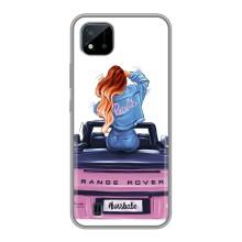 Силіконовый Чохол на Realme C11 (2021) / C20 з картинкой Модных девушек (Дівчина на машині)