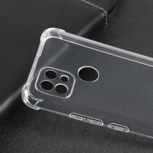 TPU чохол GETMAN Ease logo посилені кути Full Camera для Realme C21 – Прозорий