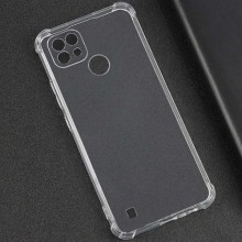 TPU чохол GETMAN Ease logo посилені кути Full Camera для Realme C21 – Прозорий