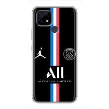 Чехлы PSG для Realme C21 (AlphaPrint) (футболка ПСЖ)