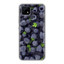 Чехлы с Фруктами для Realme C21 (VPrint) (Ежевика)