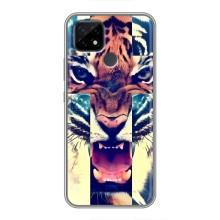 Чехлы с изображением разных животных для Realme C21 (Яркий Тигр)