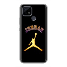 Чехлы для Realme C21 - с картинкой JORDAN (AlphaPrint) (Jordan Gold)
