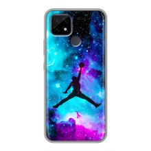 Чехлы для Realme C21 - с картинкой JORDAN (AlphaPrint) (Яркий Джордан)