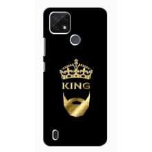 Чехол (Корона на чёрном фоне) для Реалми С21 – KING