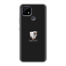 Чехол Майнкрафт на Realme C21 (AlphaPrint) Minecraft (Овечка Майнкрафт)
