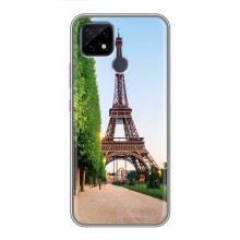 Чехол Эйфелева Башня для Realme C21 - (AlphaPrint) (Дорога в Париж)