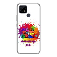 Чехол Амонг Ас для Realme C21 (AlphaPrint) (Яркий АмонгАс)