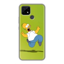 Чехол с Симпсонами для Realme C21 (VPrint) (Гомер Симпсон)