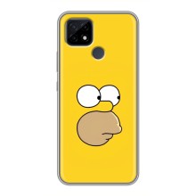 Чехол с Симпсонами для Realme C21 (VPrint) (Гомер)