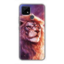Чехол со Львом для Realme C21 (VPrint) (Красочный Лев)