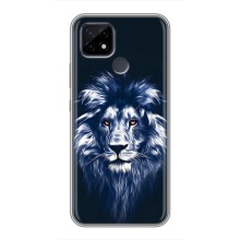 Чехол со Львом для Realme C21 (VPrint) (Синий Лев)