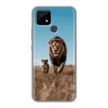 Чехол Король лев на Реалми С21 – Мусафа и Симба