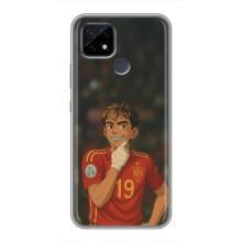 Чехол с футболистом Ламин Ямаль Realme C21 (Ямаль аниме)
