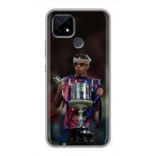 Чехол с футболистом Ламин Ямаль Realme C21 (Ямал с кубком)