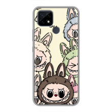 Чехол с Лабубу на Realme C21 – Коллаж Лабубу