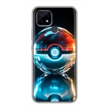 Чехол с Пикачу на Realme C21 (Мяч Пикачу)