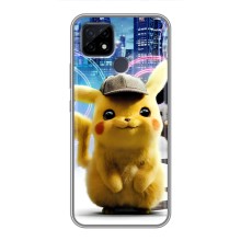 Чехол с Пикачу на Realme C21 (Пикачу в городе)