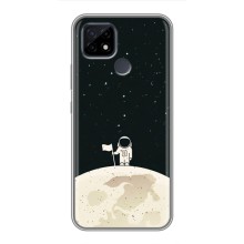Космические Чехлы для Реалми С21 (VPrint) (На луне)