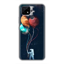 Космические Чехлы для Реалми С21 (VPrint) (Планеты шарики)