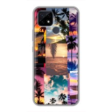 Силиконовый чехол с КАРТИНКАМИ лето для Realme C21 (AlphaPrint) (Летний отпуск)