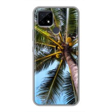 Силиконовый чехол с КАРТИНКАМИ лето для Realme C21 (AlphaPrint) (Пальма)