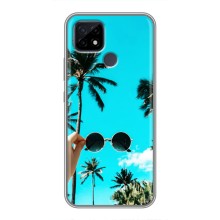 Силиконовый чехол с КАРТИНКАМИ лето для Realme C21 (AlphaPrint) (Взгляд лето)